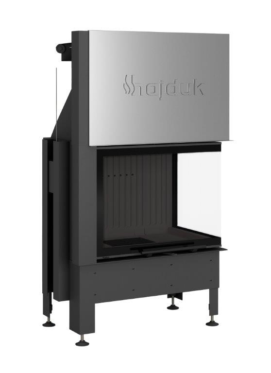 Zestaw kominek powietrzny stalowy KRATKI LUCY Prawy BLACK 14 kW Ø 200 z akcesoriami 1. Volcano 2PTH S - Zestaw kominek powietrzny stalowy KRATKI LUCY Prawy BLACK 14 kW Ø 200 z akcesoriami